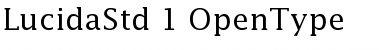 Download Lucida Std Roman Font Title Preview