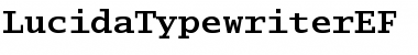 Download LucidaTypewriterEF Bold Font Title Preview