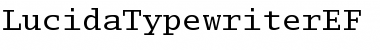 Download LucidaTypewriterEF Regular Font Title Preview