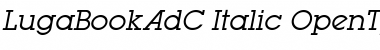 Download LugaBookAdC Italic Font Title Preview