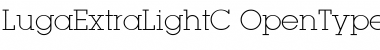 Download LugaExtraLightC Regular Font Title Preview