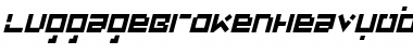 Download LuggageBroken HeavyObl Font Title Preview