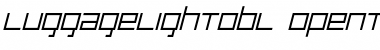 Download Luggage LightObl Font Title Preview