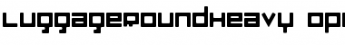 Download LuggageRound Heavy Font Title Preview