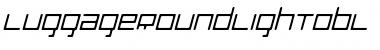Download LuggageRound LightObl Font Title Preview