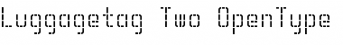 Download Luggagetag Two Font Title Preview