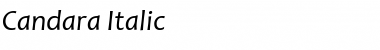 Download Candara Italic Font Title Preview