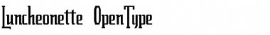 Download Luncheonette Regular Font Title Preview