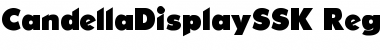 Download CandellaDisplaySSK Regular Font Title Preview