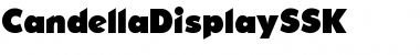 Download CandellaDisplaySSK Regular Font Title Preview