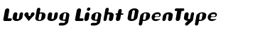 Download Luvbug Light Font Title Preview