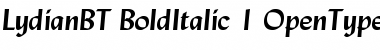 Download Lydian Bold Italic Font