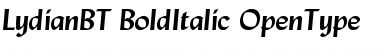 Download Lydian Bold Italic Font