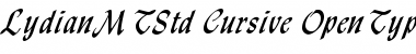 Download Lydian MT Std Cursive Font Title Preview