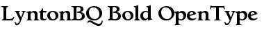 Download Lynton BQ Regular Font Title Preview