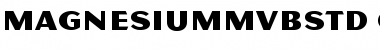 Download Magnesium MVB Std Regular Font Title Preview