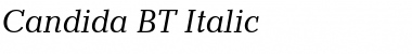 Download Candida BT Italic Font Title Preview