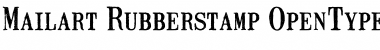 Download Mailart Rubberstamp Regular Font Title Preview