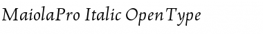 Download MaiolaPro Italic Font