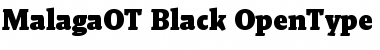 Download Malaga OT Black Font