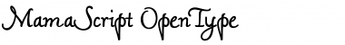 Download Mama Script Regular Font Title Preview