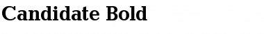 Download Candidate Bold Font Title Preview