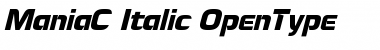 Download ManiaC Italic Font