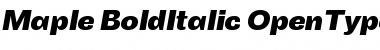 Download Maple Bold Italic Font Title Preview