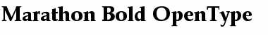 Download Marathon-Bold Regular Font Title Preview