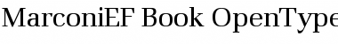 Download MarconiEF-Book Regular Font Title Preview