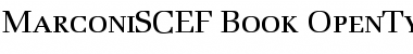 Download MarconiSCEF-Book Regular Font Title Preview
