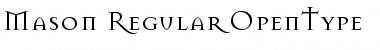 Download Mason Regular Font Title Preview