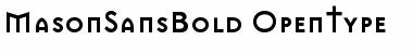 Download MasonSans Bold Font