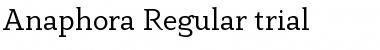 Download Anaphora  Trial Regular Font Title Preview