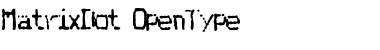 Download MatrixDot Regular Font