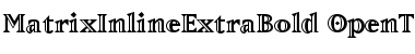 Download MatrixInlineExtraBold Bold Font Title Preview