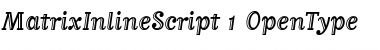 Download MatrixInlineScript Regular Font