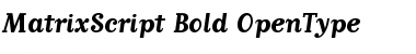 Download MatrixScript Bold Font
