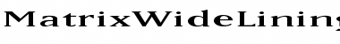 Download MatrixWideLining Font