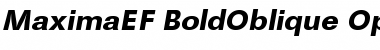 Download MaximaEF BoldOblique Font