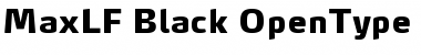 Download MaxLF-Black Regular Font