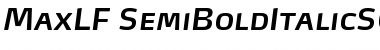 Download MaxLF-SemiBoldItalicSC Regular Font