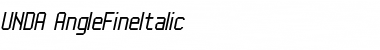 Download UNDA Italic Font Title Preview