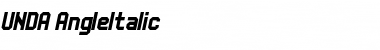 Download UNDA Italic Font Title Preview