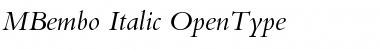 Download Bembo Italic Font Title Preview