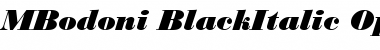 Download Bodoni Black Italic Font