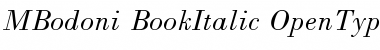 Download Bodoni Book Italic Font