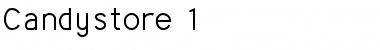 Download Candystore 1 Regular Font Title Preview