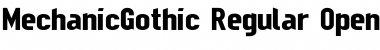 Download MechanicGothic Regular Font