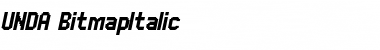 Download UNDA Italic Font Title Preview